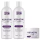 GLANS BOM VOOR HAAR! KERATIN SILK intensieve behandeling die de beschadigde haarstructuur herstelt en het haar gezond houdt - voor alle haartypes en lengtes
